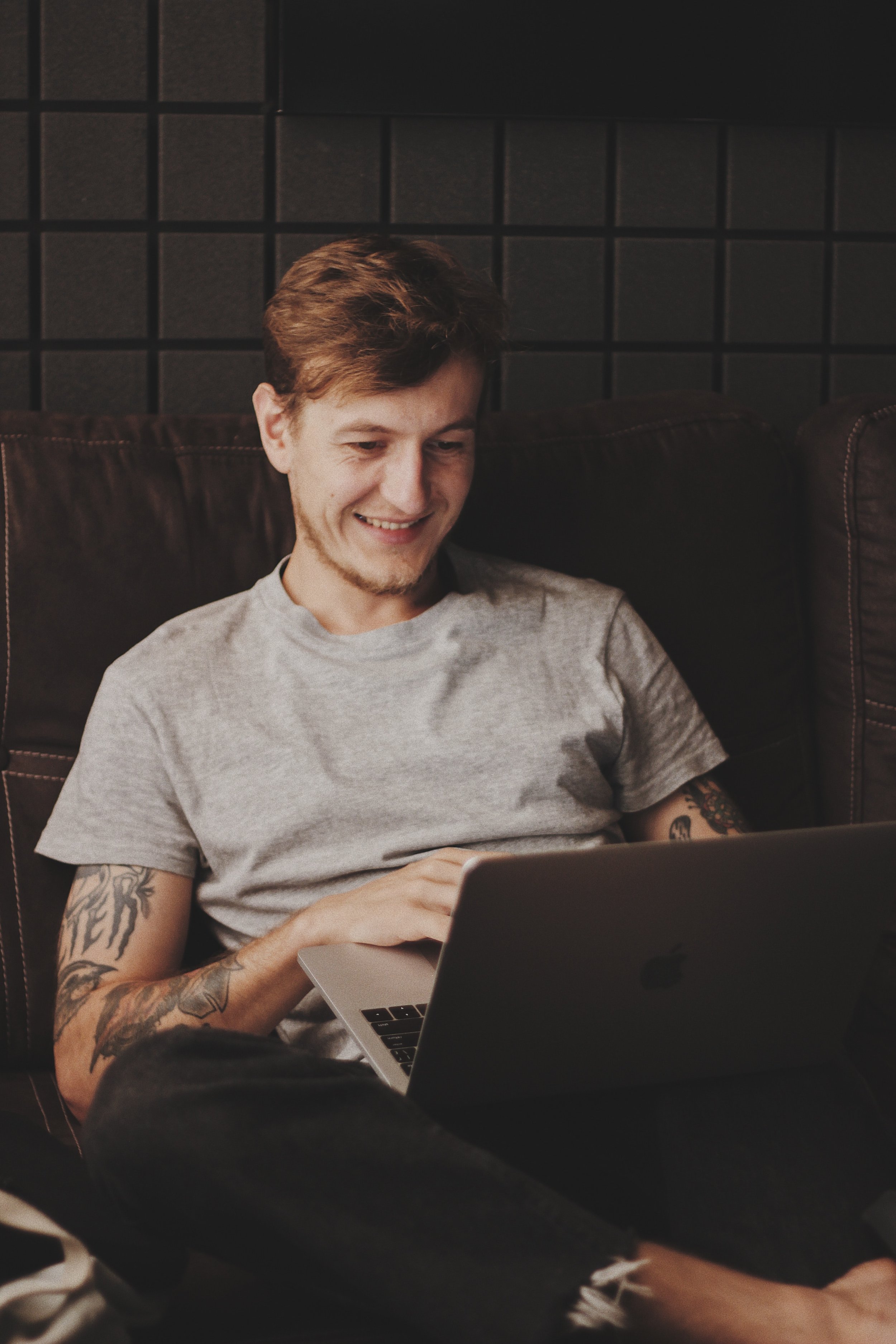 Person working on a computer