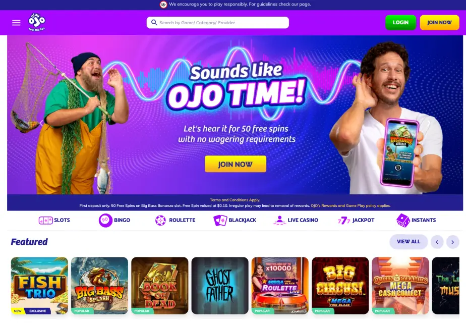 PlayOjo Casino
